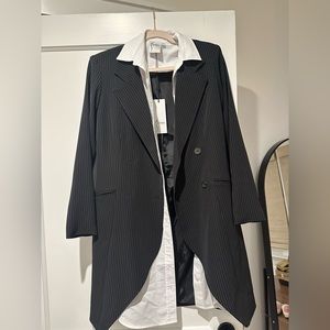 Finley pin striped jacket and attached shirt